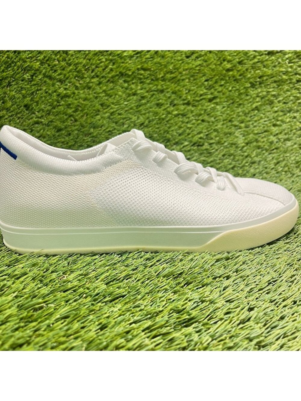 Rothy's The Lace Up Mens Size 11 White Athletic Running Walking Shoes Sneakers